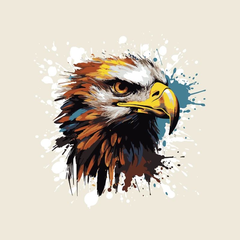 Eagle Pop Art Head