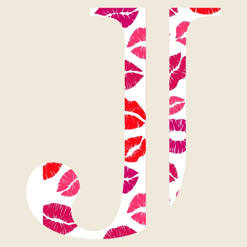 Lettre j bisous