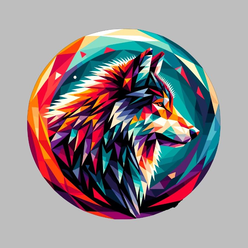 Wolf in polygon representation