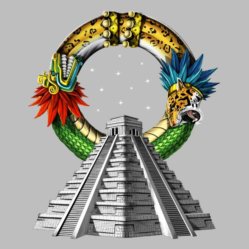 Ancienne pyramide aztèque