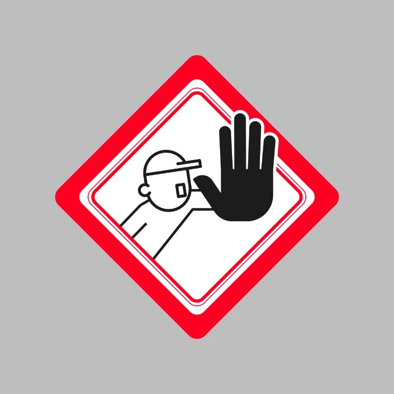 Unauthorized access prohibited Prohibition signs