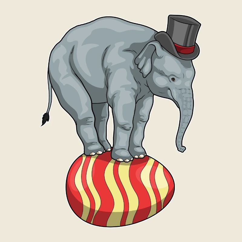 Elephant Easter Easter Egg Circus