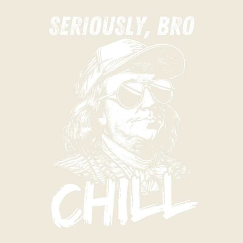 Seriously Bro Chill Benjamin Franklin Meme Figur