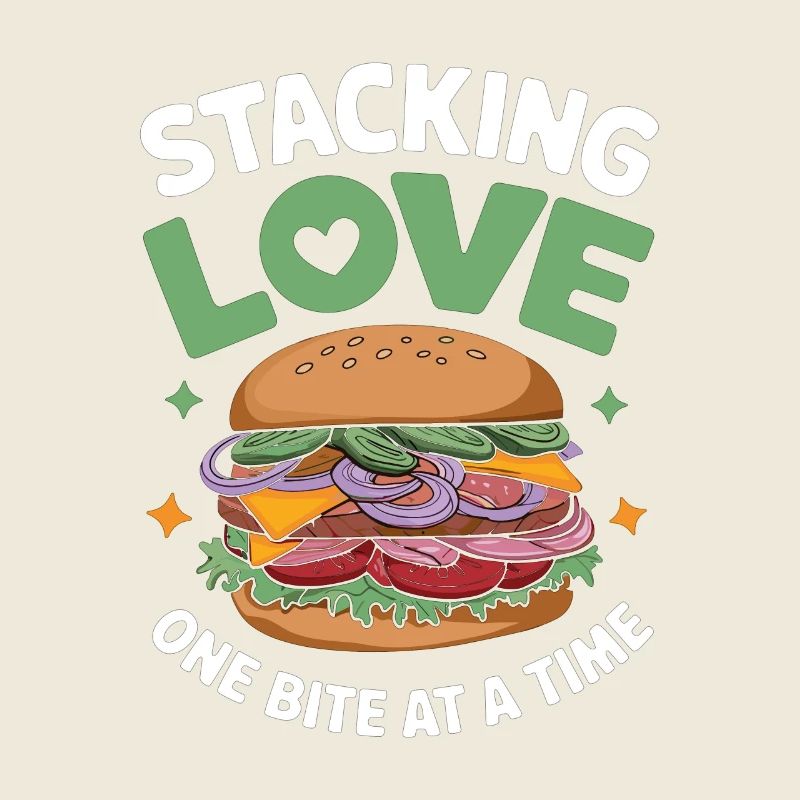 Sandwich Spruch - Stacking Love One Bite At A Time