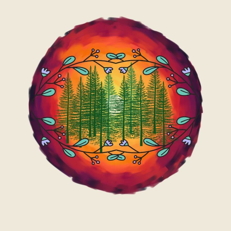 Forest Nature Spruce Coniferous Forest Trees Tree