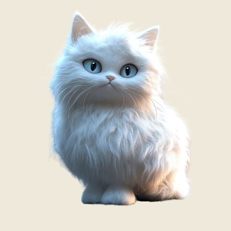 Chat Angora Blanc Chat Angora Chats Angora Mignons