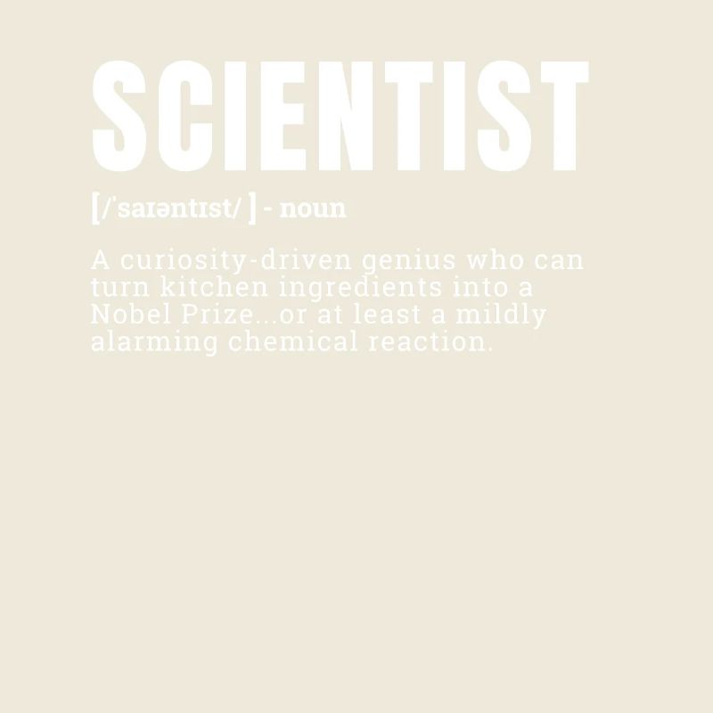 Funny Scientist Curiosity-Driven Definition Occupa