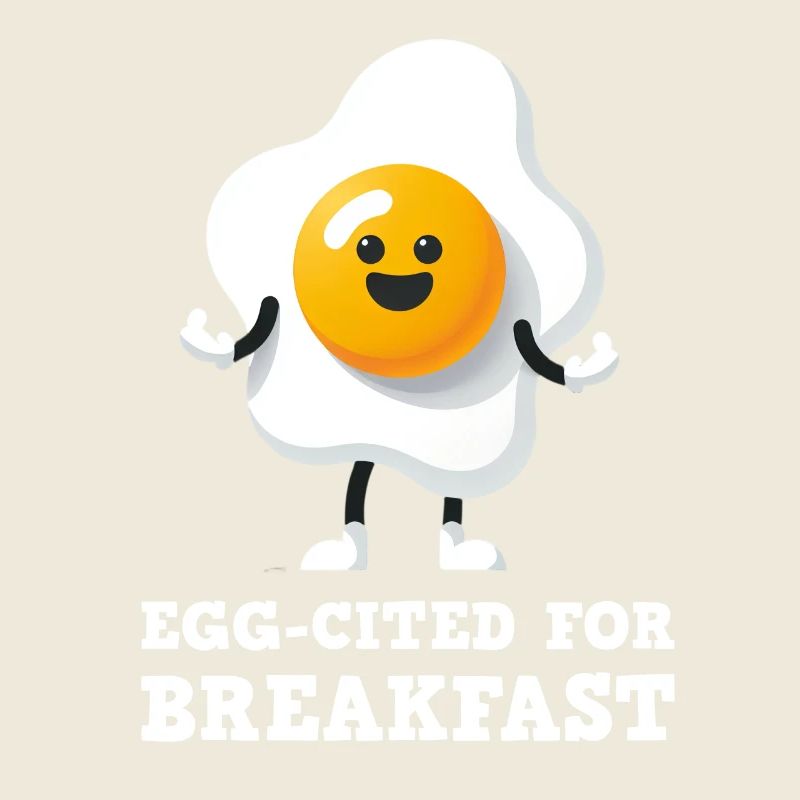 Egg-cited for Breakfast Cute Egg