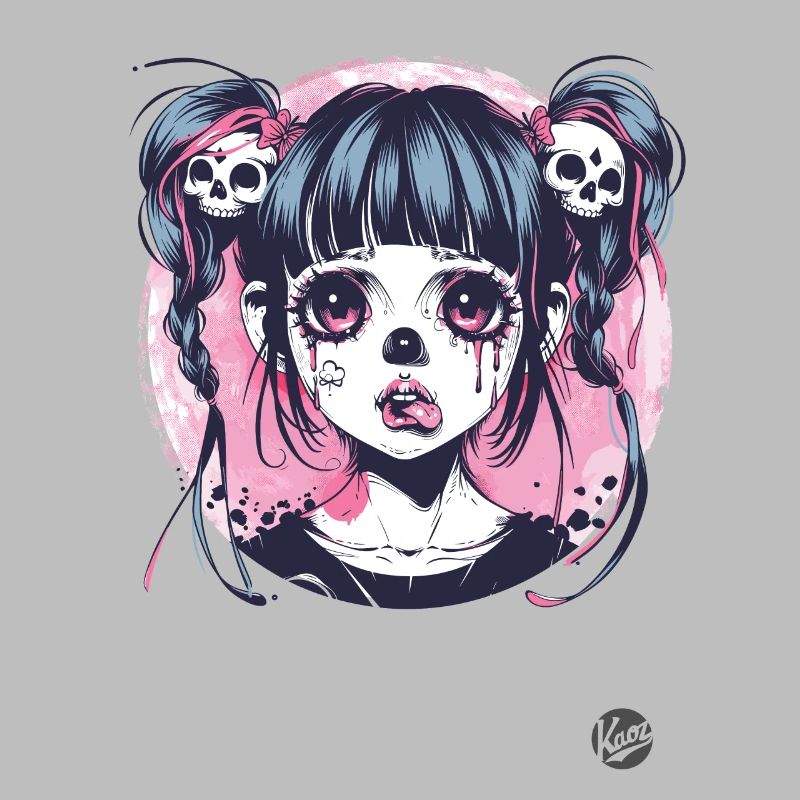 Lustiges Goth-Mädchen