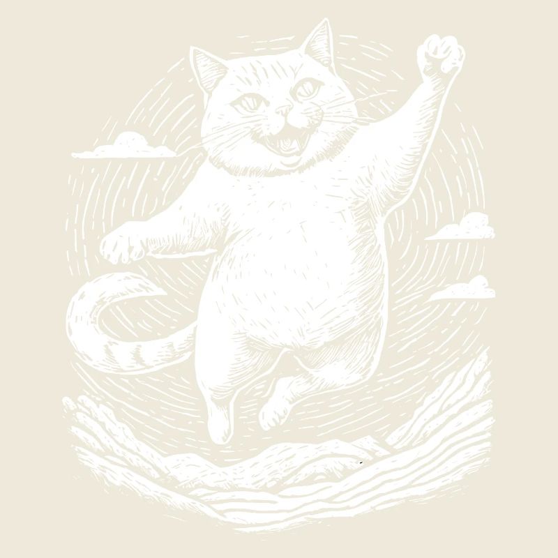 Cat practicing karate