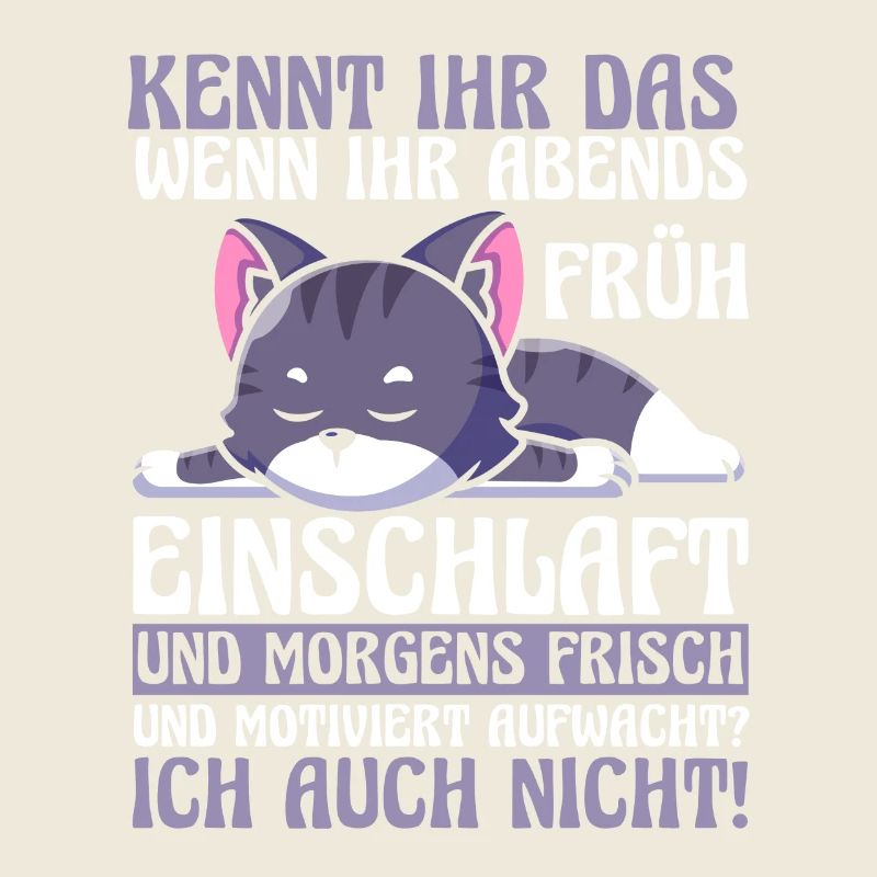 Faulenzer Langschläfer Motivation Katze