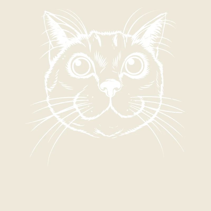 Detailliertes Katzenkopf-Design