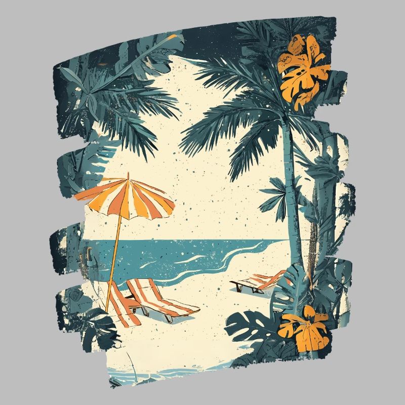 Summer Palm Tree Beach