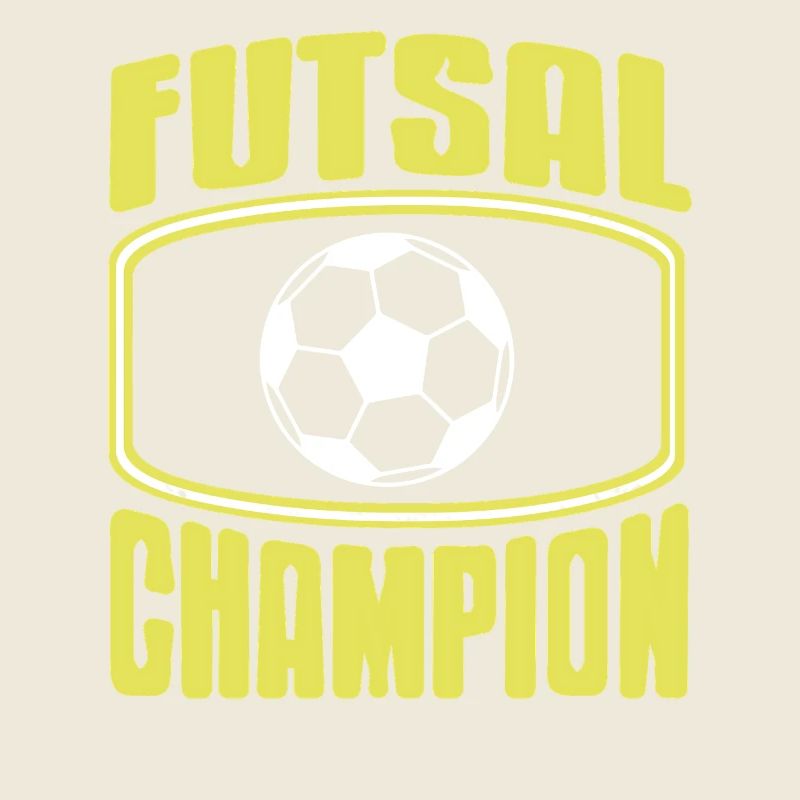 Futsal Champion Bold Player Indoor Court Win