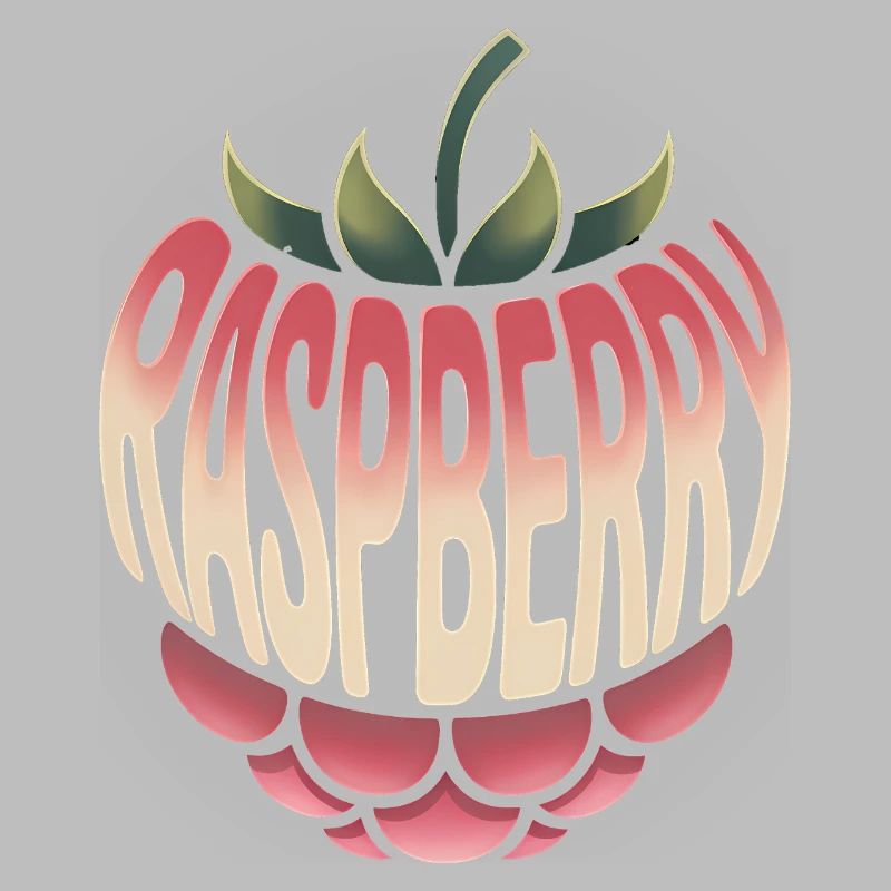 Raspberry - Cool Fruit Logo