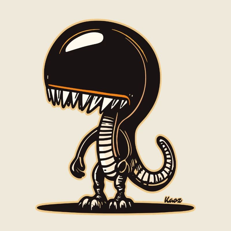 Conception mignonne de sweat à capuche de dinosaure extraterrestre