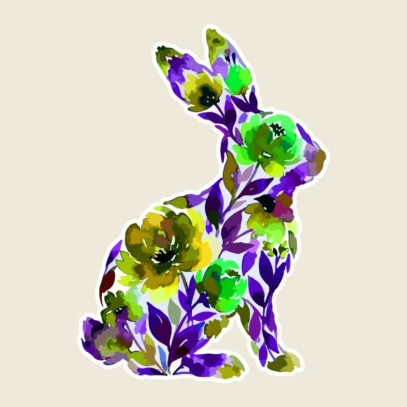 Fleurs en forme de lapin