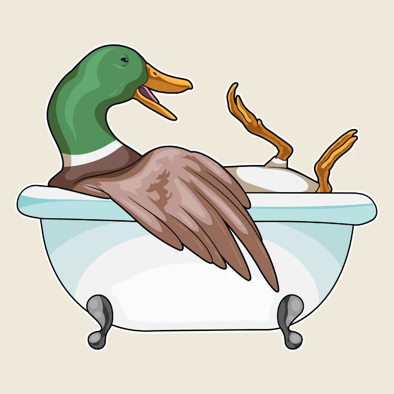 Baignoire de bain de canard