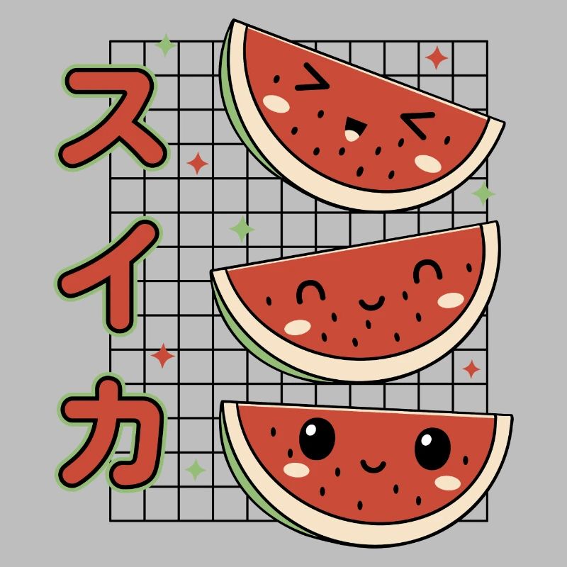 Pastèques Kawaii