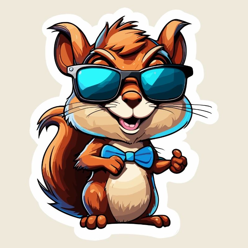 Eichhörnchen / Tier / Nagetier / Waldtier / Comic