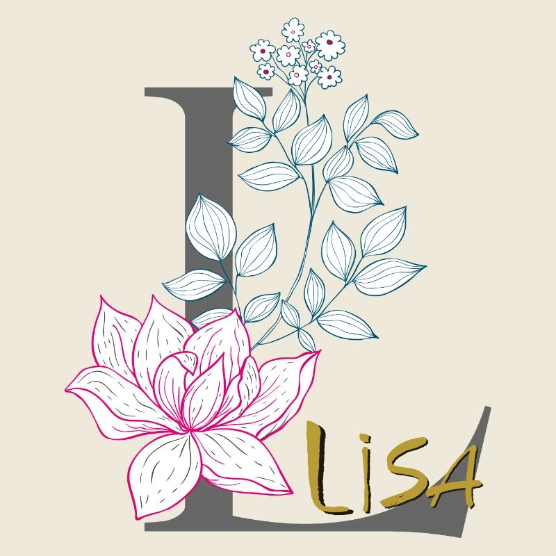 Buchstabe Initiale Lisa