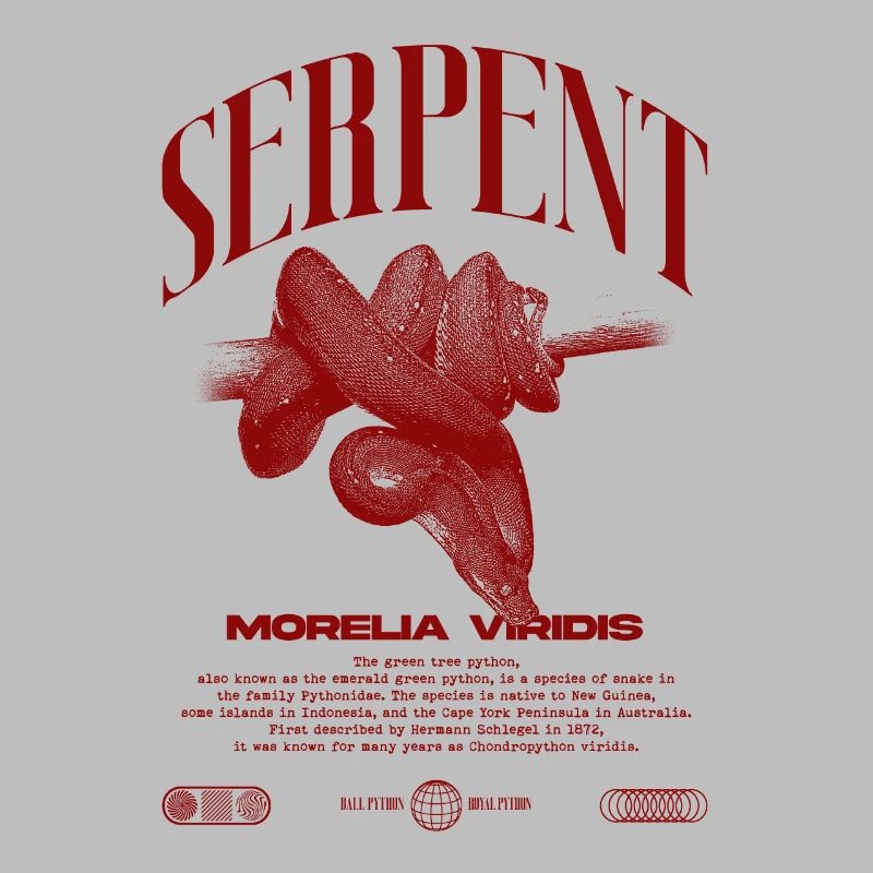 Green Tree Python Modern Reptile Keeper Streetwear