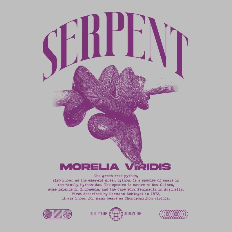 Green Tree Python Modern Reptile Keeper Streetwear