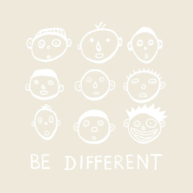 Be different be different statement cool funny