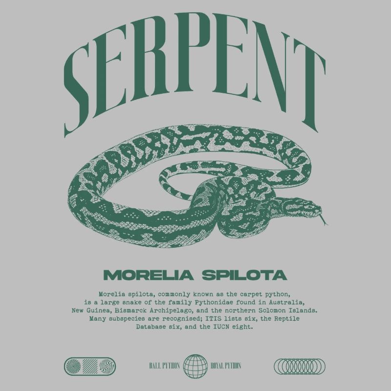 Tapis Python Moderne Reptile Keeper Streetwear