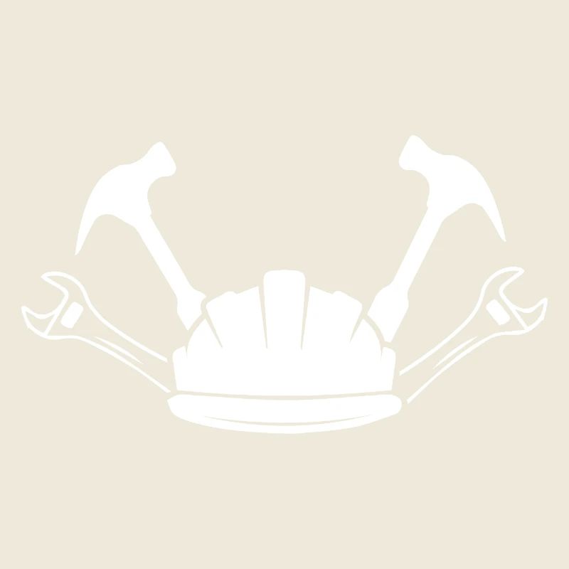 Construction Site Construction Worker Craft Helmet Silhouette