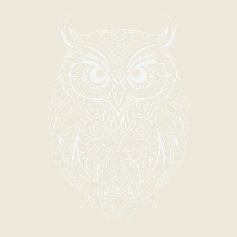 Mythical Magical Boho Owl with Patterns