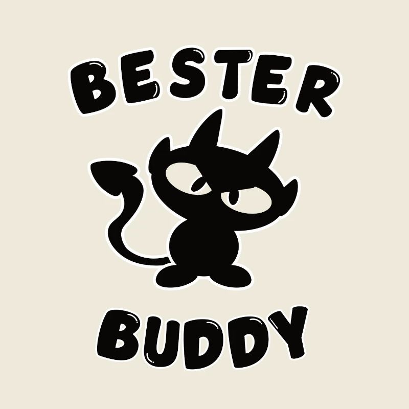 cooles bester Buddy Design mit Teufelchen