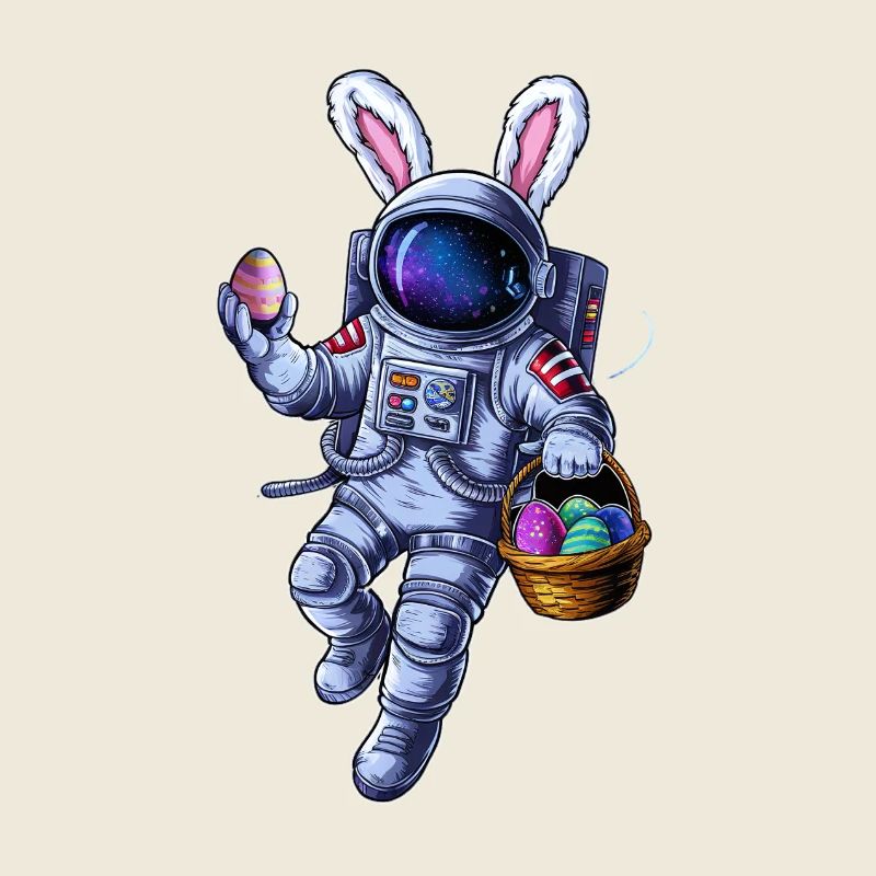 Space Easter Bunny and Egg Hunt