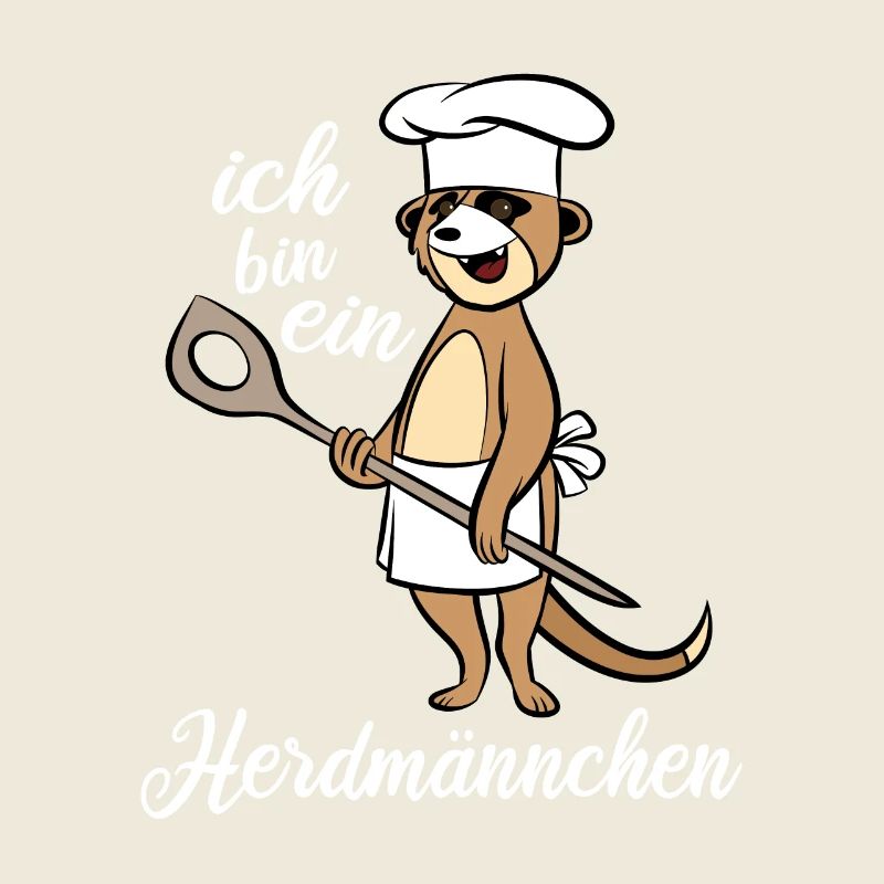Ich bin ein Herdmännchen - Erdmännchen Kochlöffel