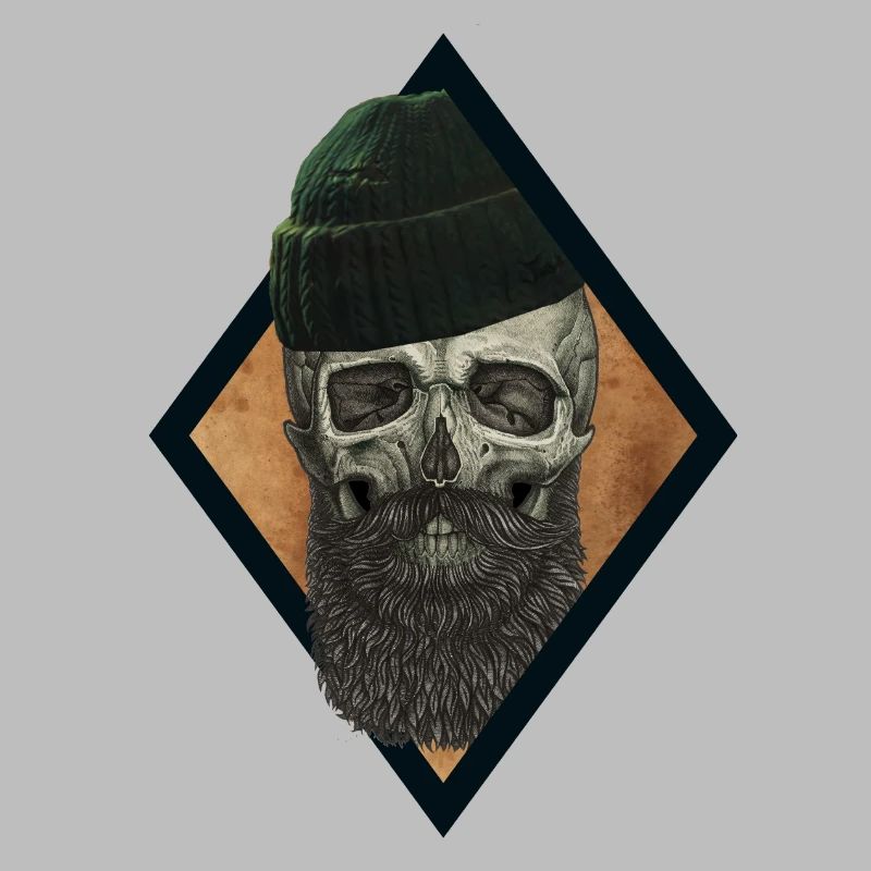 Pêcheur de crâne de barbe