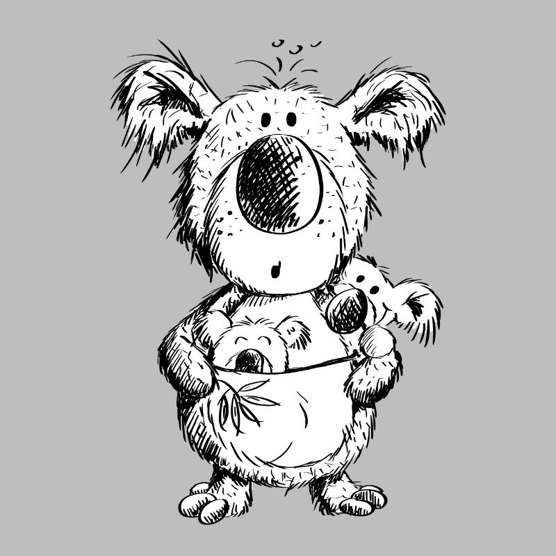 Koala Mama Mit Babys