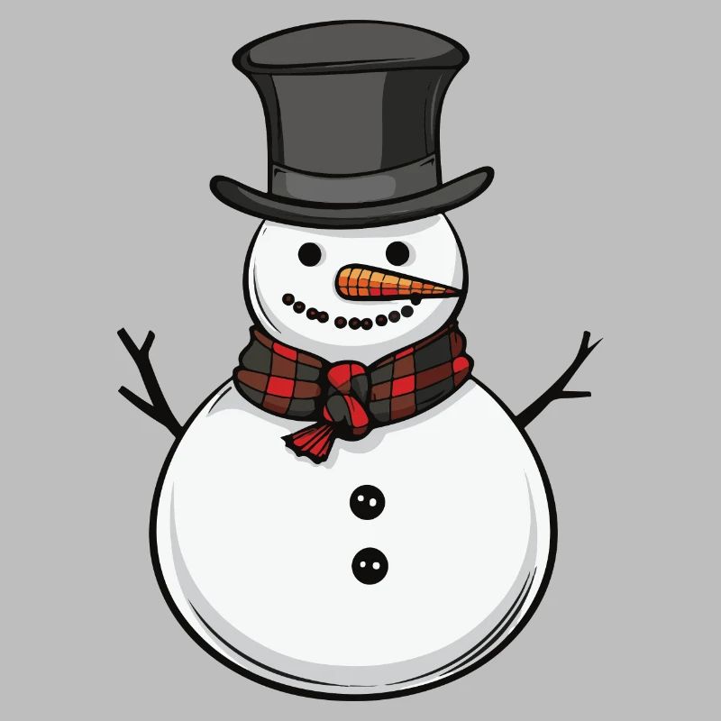 Schneemann Winter Comic