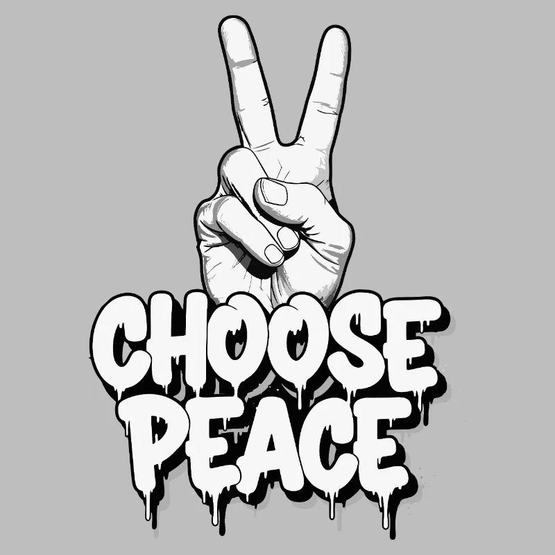 Wählen Sie Peace Graffiti