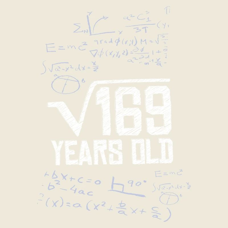 Square Root 169 13 Birthday Math Genius