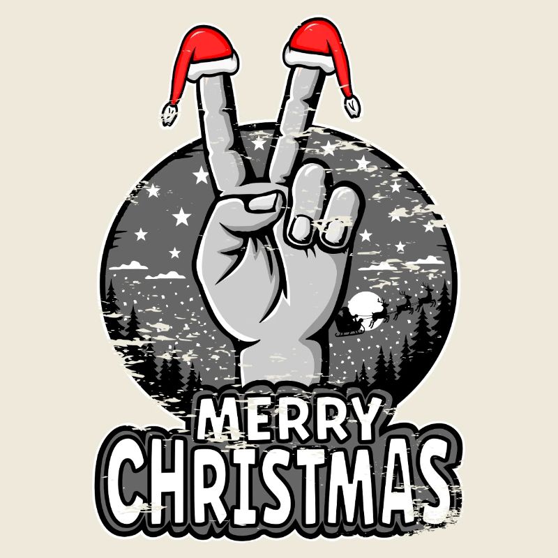 Conception du signe de paix de joyeux Noël