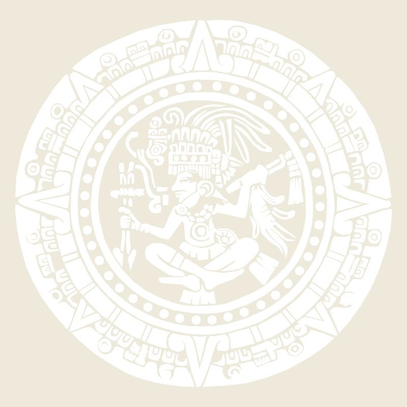 Calendrier maya - Blanc