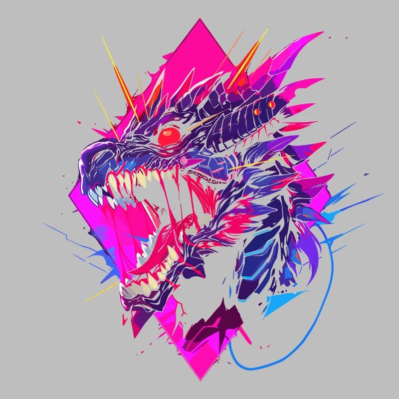 Synthwave Dragon