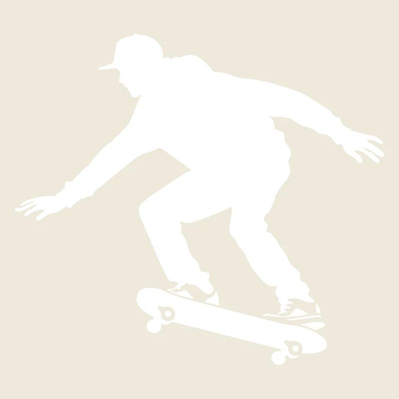 Skateboarding Mann Silhouette Skateboard
