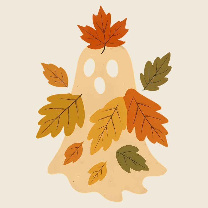 Herbstgeist mit Blättern