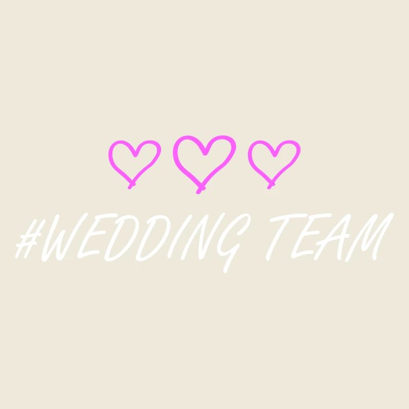 Hochzeit Team herzchen