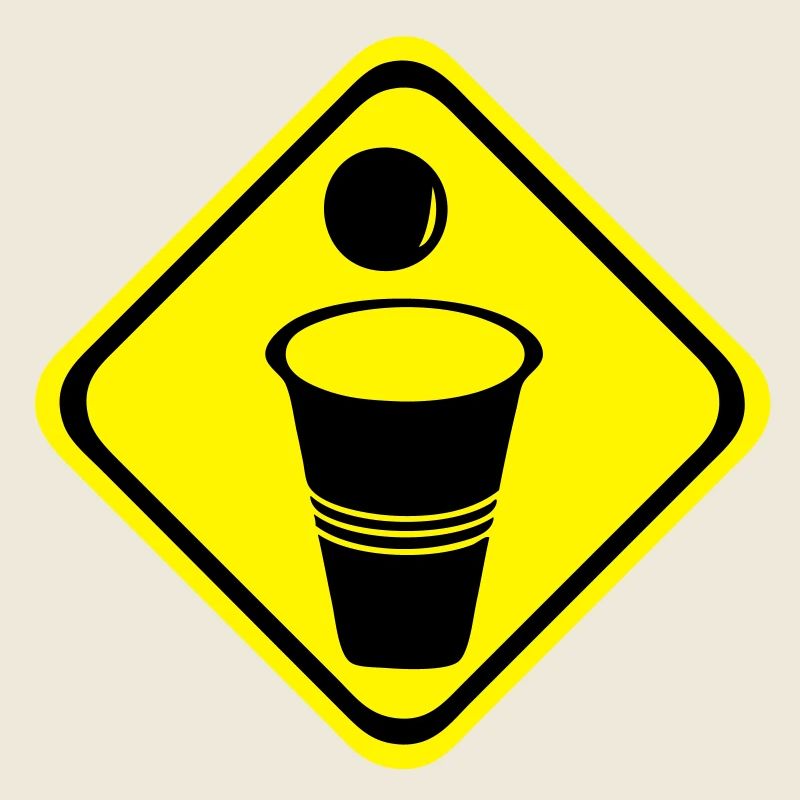 Danger sign beer pong zone2