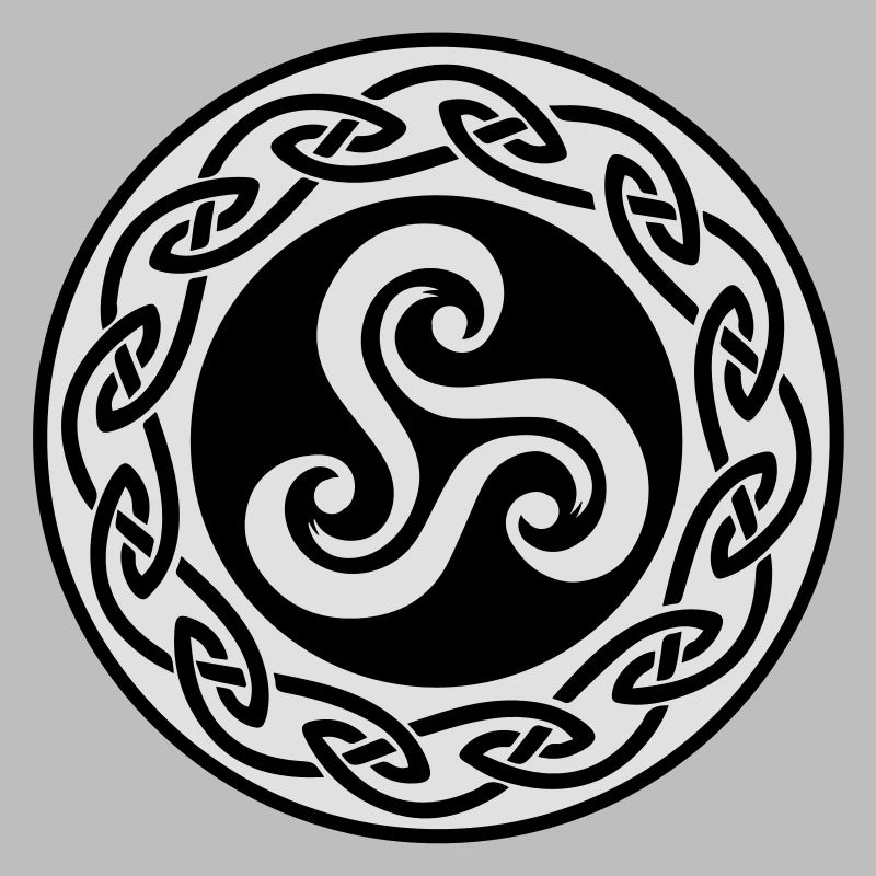 Triskell avec decor celte