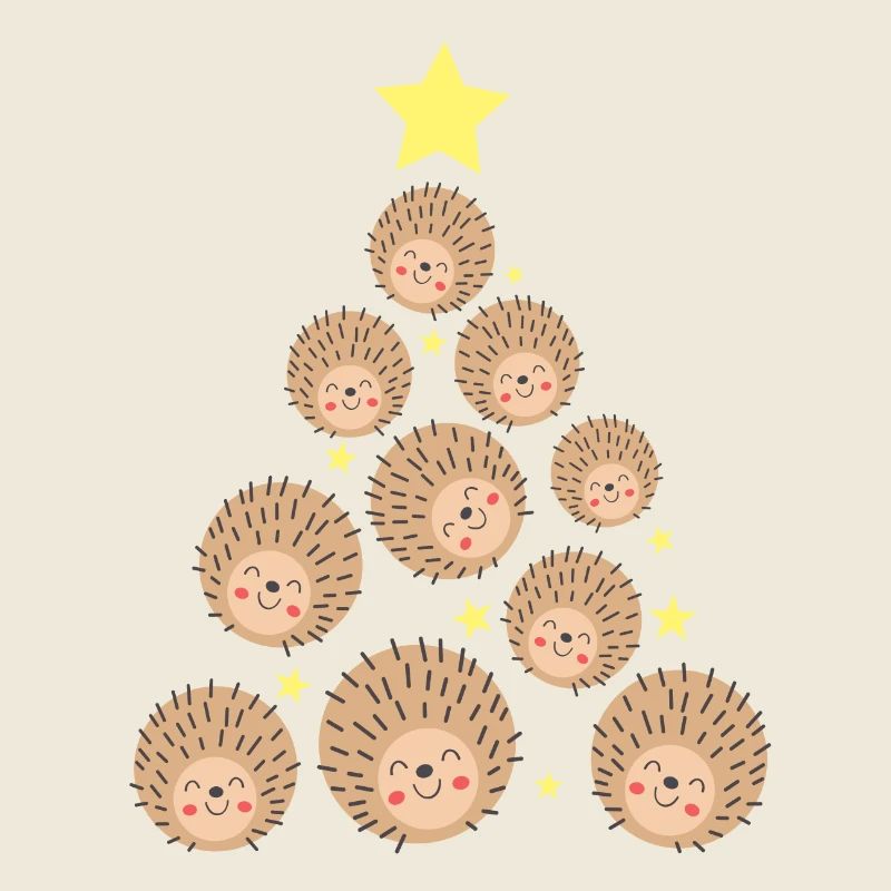 Arbre de Noël de Noël hérisson