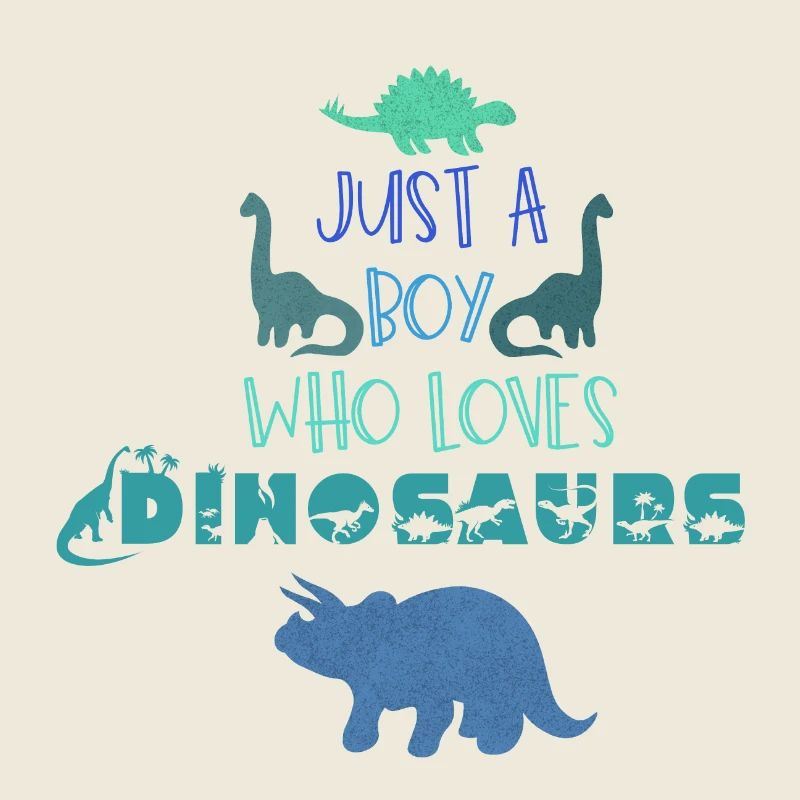Nur ein Junge, der Dinosaurier liebt