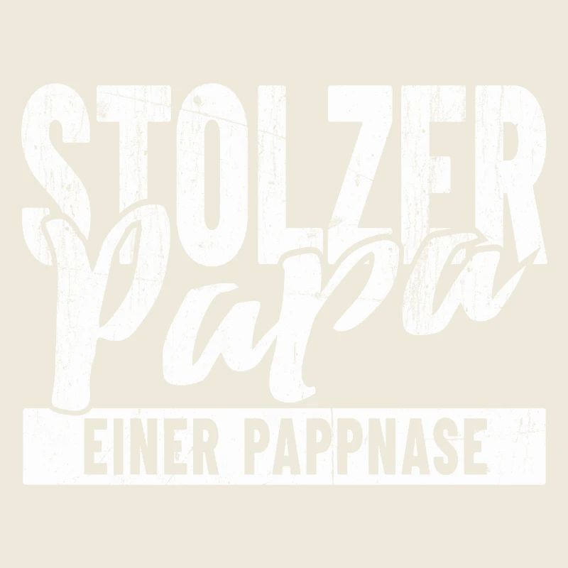 Stolzer Papa einer Pappnase